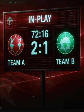 Live in-play betting at bj777 - match scoreboard